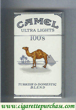 Camel Ultra Lights Turkish Domestic Blend 100s cigarettes long size hard box
